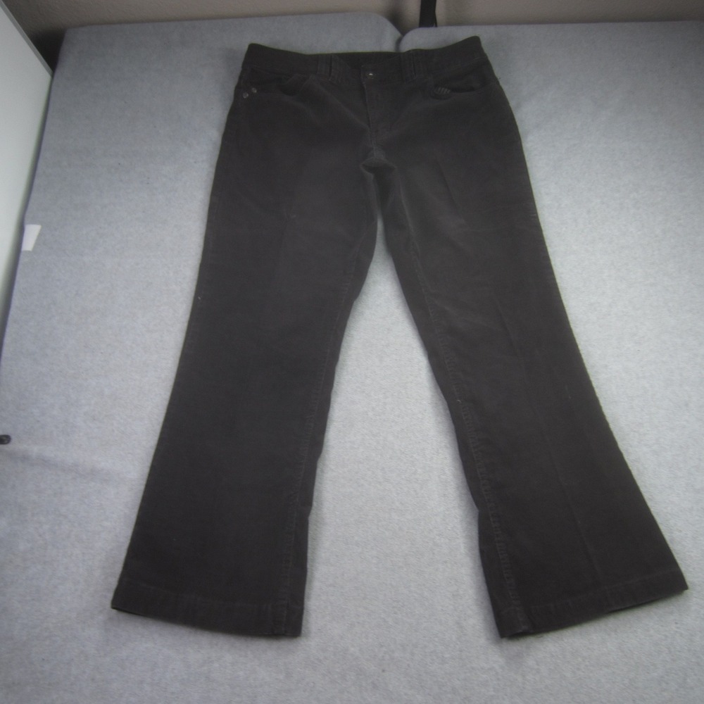 Tommy Hilfiger Pants Womens 12 Black Corduroy Flared Bootcut